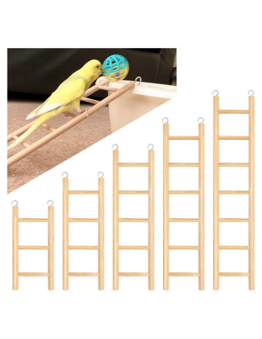 Escalera de Madera para Aves YHNTGB - 5 Tamaños para Loros