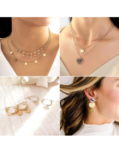 10 Placas de Acero Inoxidable 20mm para Estampado de Joyería