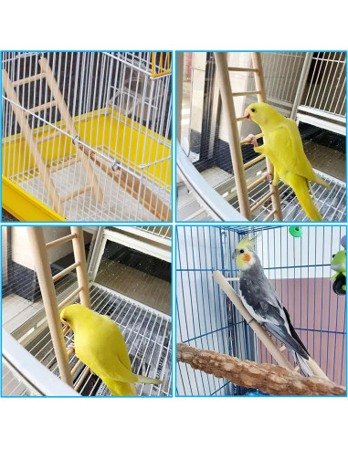 Escalera de Madera para Aves YHNTGB - 5 Tamaños para Loros