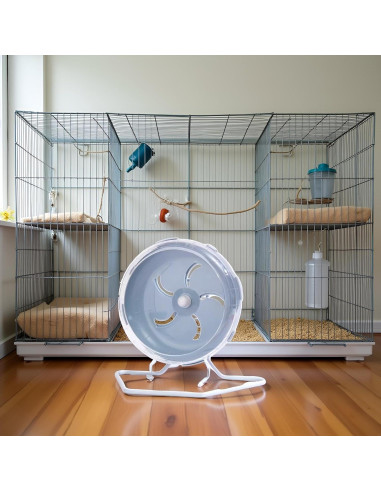 Rueda de Hámster Silenciosa WLngtv 17.78 cm Ajustable