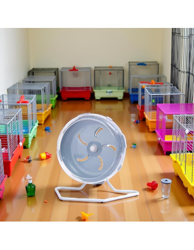 Rueda de Hámster Silenciosa WLngtv 17.78 cm Ajustable