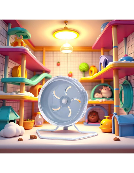 Rueda de Hámster Silenciosa WLngtv 17.78 cm Ajustable