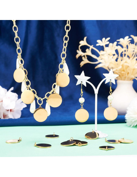 10 Placas de Acero Inoxidable 20mm para Estampado de Joyería