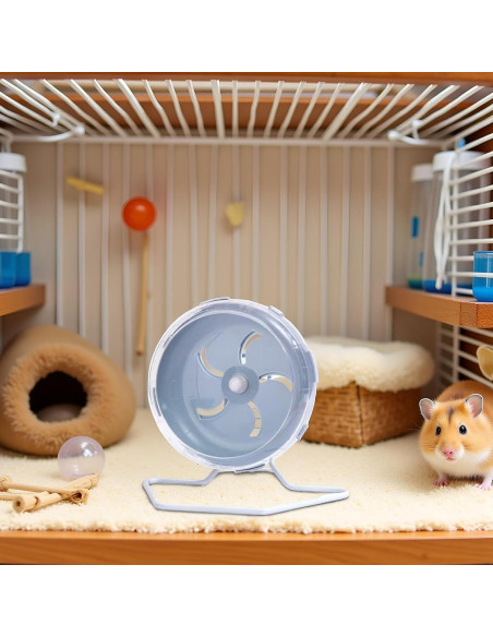 Rueda de Hámster Silenciosa WLngtv 17.78 cm Ajustable