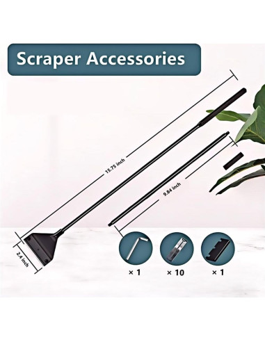 Rascador de Algas Lominie para Acuarios de Vidrio 65cm
