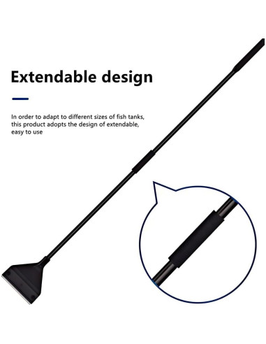 Rascador de Algas Lominie para Acuarios de Vidrio 65cm