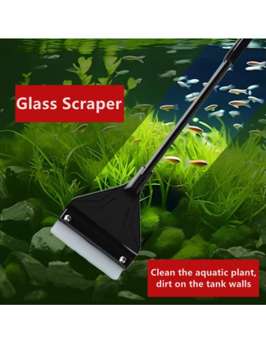 Rascador de Algas Lominie para Acuarios de Vidrio 65cm