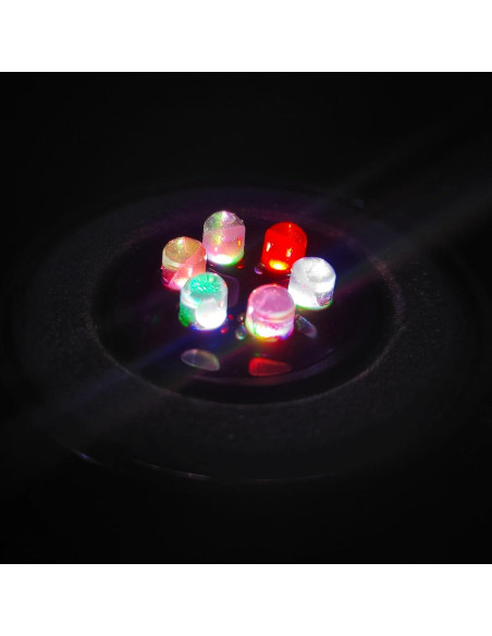 Disco de Burbujas LED Multicolor NICREW 5.08 cm para Acuario