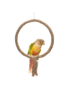 Columpio de Cuerda para Aves Wontee - Perchero Redondo 20.96x33.94cm