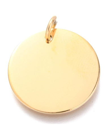 10 Placas de Acero Inoxidable 20mm para Estampado de Joyería