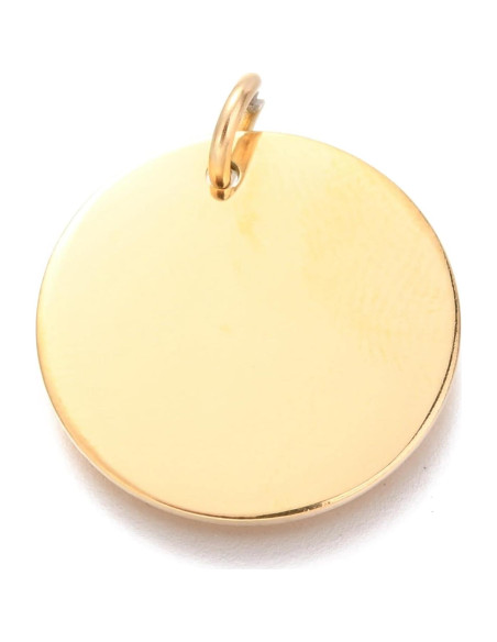 10 Placas de Acero Inoxidable 20mm para Estampado de Joyería