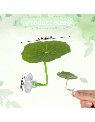 3 Hamacas de Hoja para Peces Betta Bruislard - Decoración Acuario