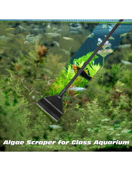 Raspador de Algas YOFOTHS para Acuarios de Vidrio 65 cm