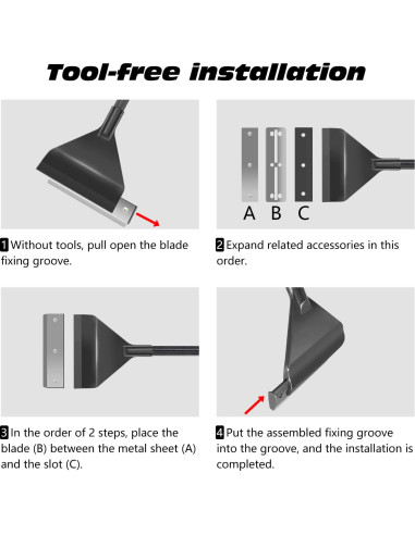 Raspador de Algas YOFOTHS para Acuarios de Vidrio 65 cm