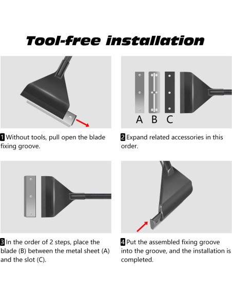 Raspador de Algas YOFOTHS para Acuarios de Vidrio 65 cm