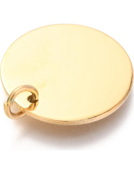 10 Placas de Acero Inoxidable 20mm para Estampado de Joyería