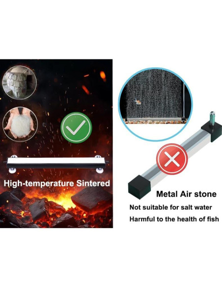 Piedra de Aire Acuario Carefree 30x4 cm para Agua Dulce/Salada