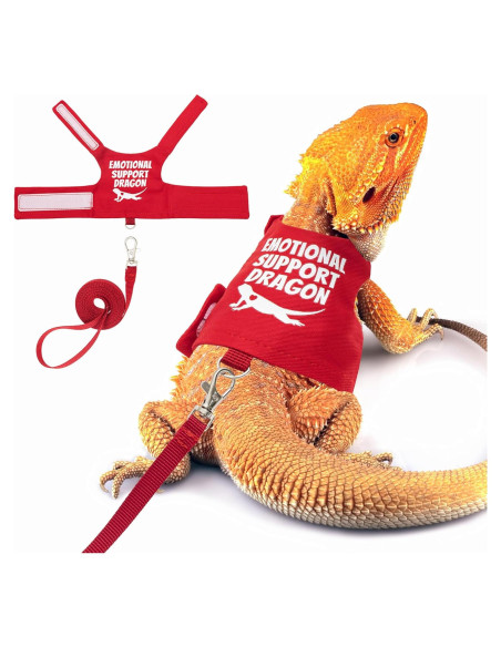 Arnés Ajustable para Dragón Barbudo TUKOAW con Correa 1.5m