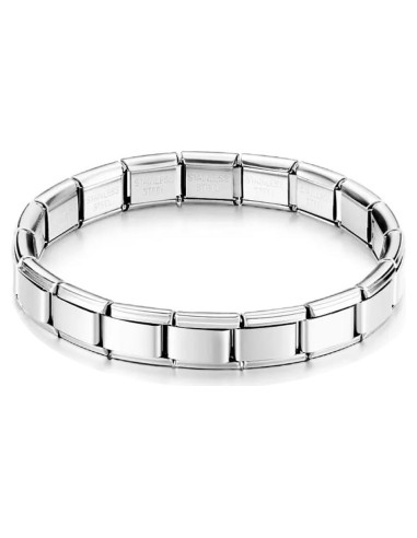 Pulsera de Encanto Italiana UNY JEWEL 9mm Acero Inoxidable