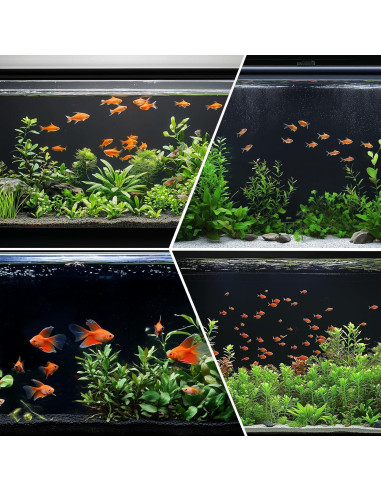 Papel de Fondo para Acuario Hygger CO2 45x120cm Negro