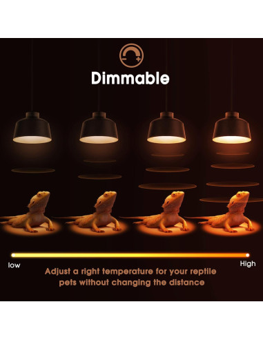 Bombillas de Calor Briignite G9 para Reptiles 50W Paquete de 2