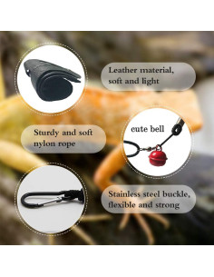 Arnés y Correa Ajustable para Dragón Barbudo Lyeiaa - 3 Paquetes 2