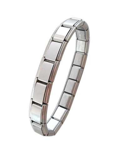 Pulsera de Encanto Italiana UNY JEWEL 9mm Acero Inoxidable