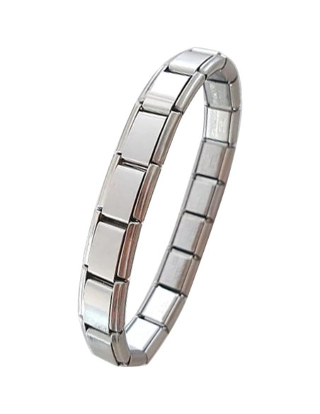 Pulsera de Encanto Italiana UNY JEWEL 9mm Acero Inoxidable