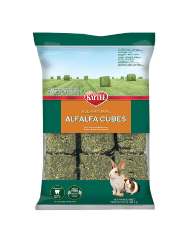 Cubos de Alfalfa Kaytee 425 g para Conejos y Cobayas