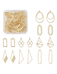 Marco para Pendientes Geométrico Bestewelry 32 Piezas DIY