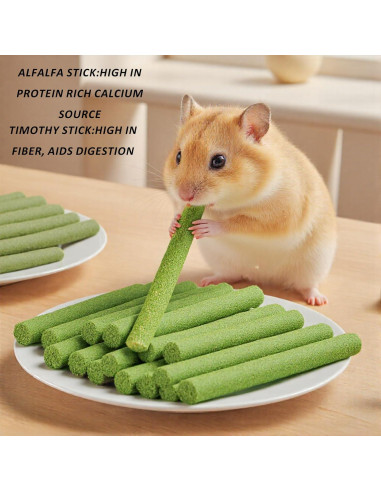 Bastón de Masticar 4 en 1 GREMBEB para Conejos 140g