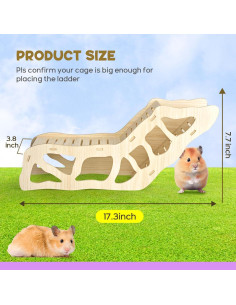 Escalera y Túnel de Escondite para Hámster AccEncyc 43.9x19.6 cm 2