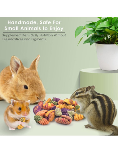 Golosinas Masticables para Conejos ERKOON 200g - Natural y Saludable