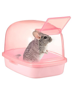 Baño Seco para Hámster Kisangel 9x6cm Plástico Rosa