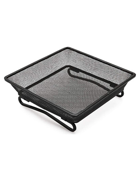 Bandeja Alimentador de Aves Aelean 20cm Metal Negra