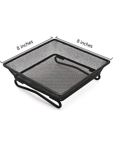 Bandeja Alimentador de Aves Aelean 20cm Metal Negra