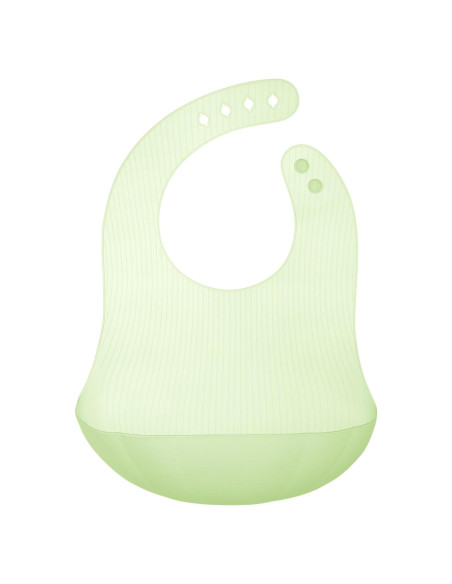 Babero de Silicona Olababy Kiwi con Estuche de Viaje 68g