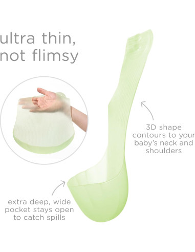 Babero de Silicona Olababy Kiwi con Estuche de Viaje 68g