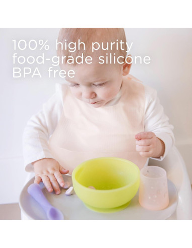 Babero de Silicona Olababy Kiwi con Estuche de Viaje 68g