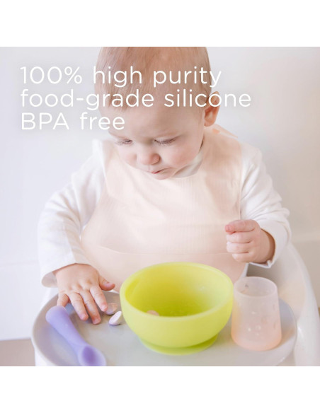 Babero de Silicona Olababy Kiwi con Estuche de Viaje 68g