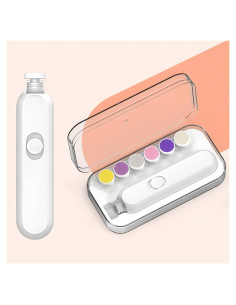 Cortador de Uñas Eléctrico para Bebés Wishator 6 en 1 Blanco