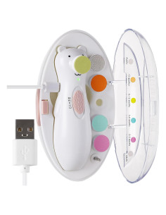 Lima de Uñas Eléctrica Recargable Haakaa para Bebés y Adultos