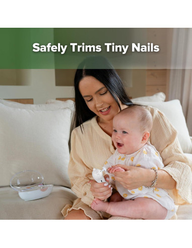 Lima de Uñas Eléctrica Recargable Haakaa para Bebés y Adultos