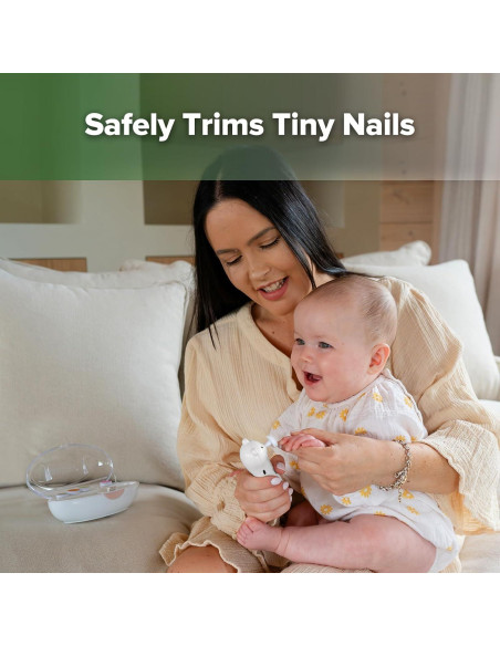 Lima de Uñas Eléctrica Recargable Haakaa para Bebés y Adultos