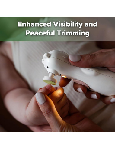 Lima de Uñas Eléctrica Recargable Haakaa para Bebés y Adultos