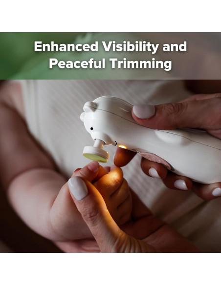 Lima de Uñas Eléctrica Recargable Haakaa para Bebés y Adultos