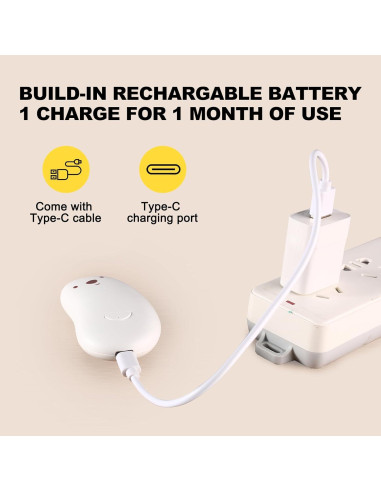 Lima de Uñas Eléctrica Sweebe Amarilla, Recargable, 6 Almohadillas