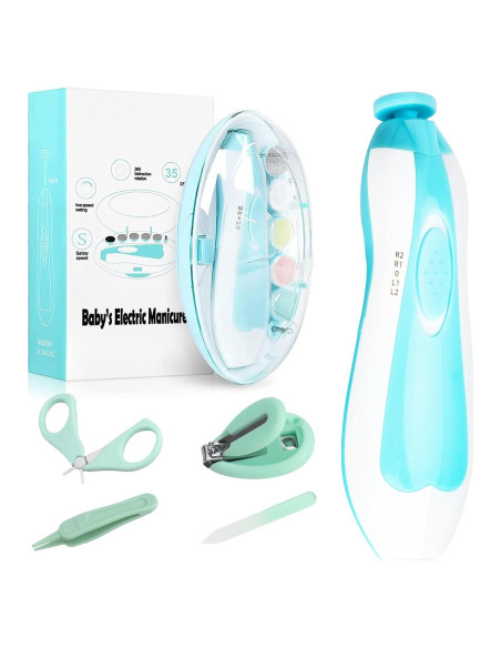 Lima de Uñas Eléctrica para Bebés Qunlions 8 en 1 Segura