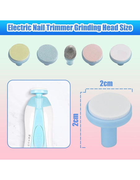 12 Almohadillas de Lima de Uñas para Bebés Qunlions - Reemplazo