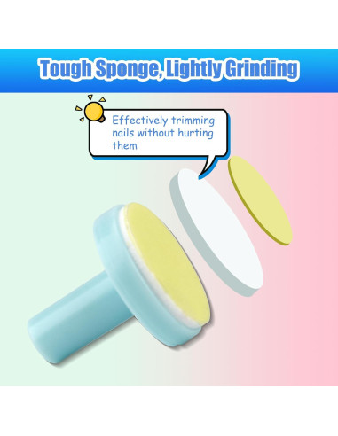 12 Almohadillas de Lima de Uñas para Bebés Qunlions - Reemplazo